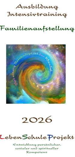 Flyer Ausbildung Intensivtraining Familienaufstellung 2025